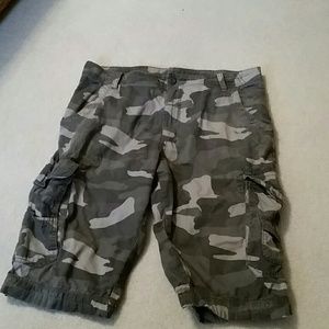 Camo Faded Glory cargo shorts